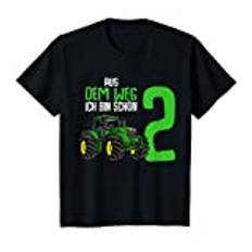 Kinder 2. Geburtstag Traktor Trecker 2 Jahre Junge Kinder T-Shirt
