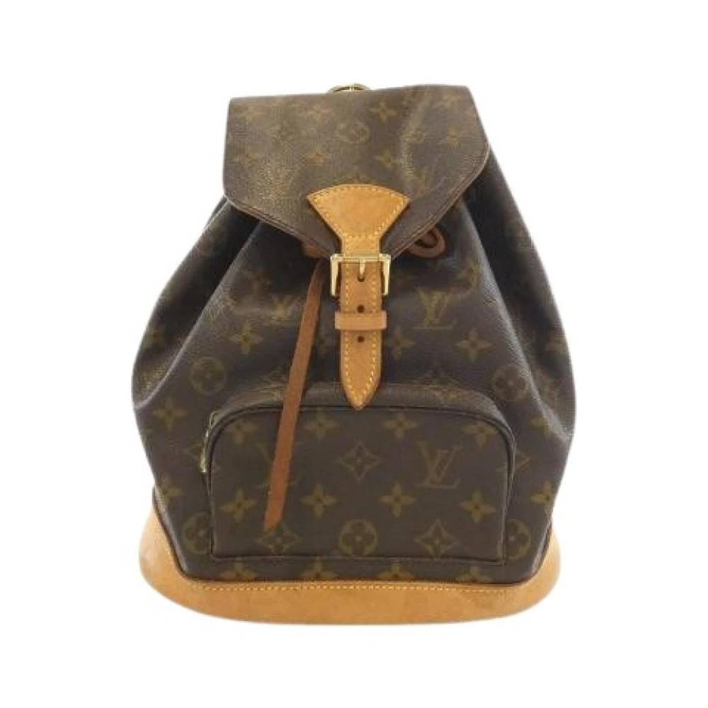 Louis Vuitton Vintage Pre-owned Monogram Montsouris Backpack - Vintage - Dame - Brun - ONE SIZE - Uld