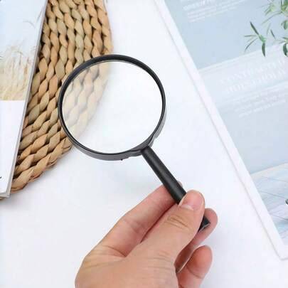 1 st handhållen förstoringsglas i plast, mini handförstorare, roligt verktyg för naturvetenskapsklass, utomhusobservation och fester (Multi-size)