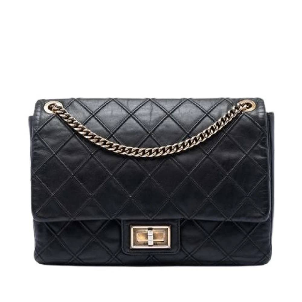 Chanel Vintage Pre-owned Vintage Flap Skuldertaske - Vintage - Dame - Sort - ONE SIZE - Uld