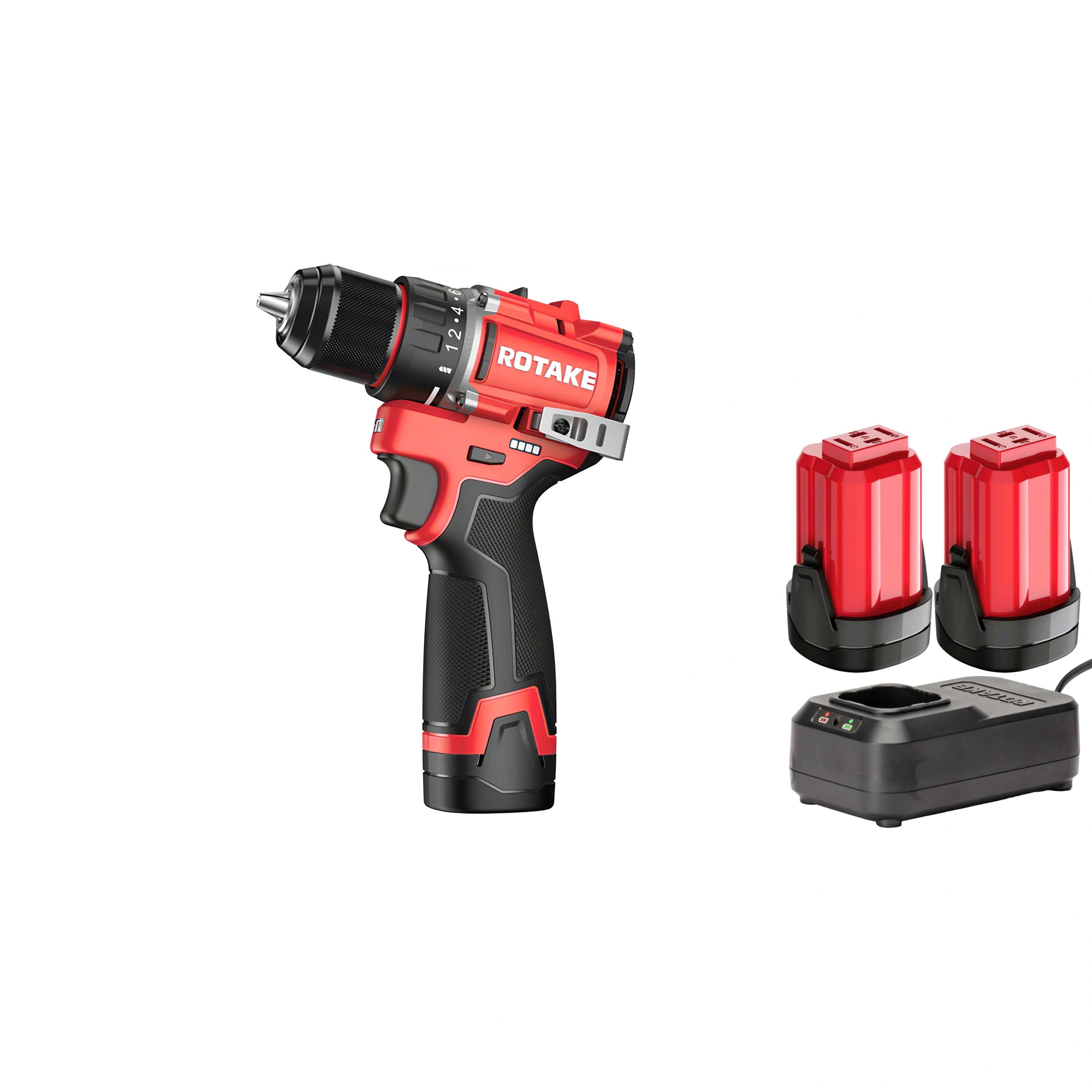 ROTAKE 16V Borrskruvdragare D11 Compact 1/2" 13mm 60Nm med batteri och laddare
