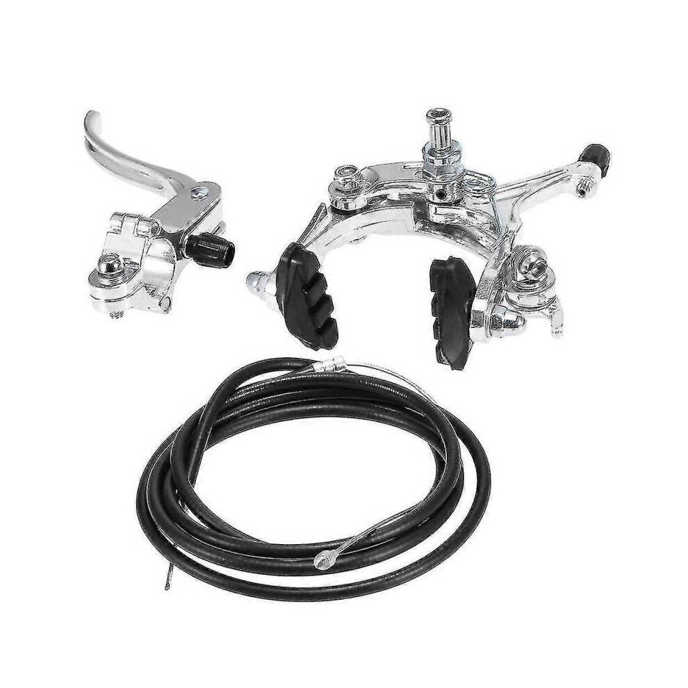 (Rear brake set, black) Front / Rear Fixie Bike Brake Kit Road Bike Cruiser Brake Set Bike Caliper Brake Kit Side Pull Tw