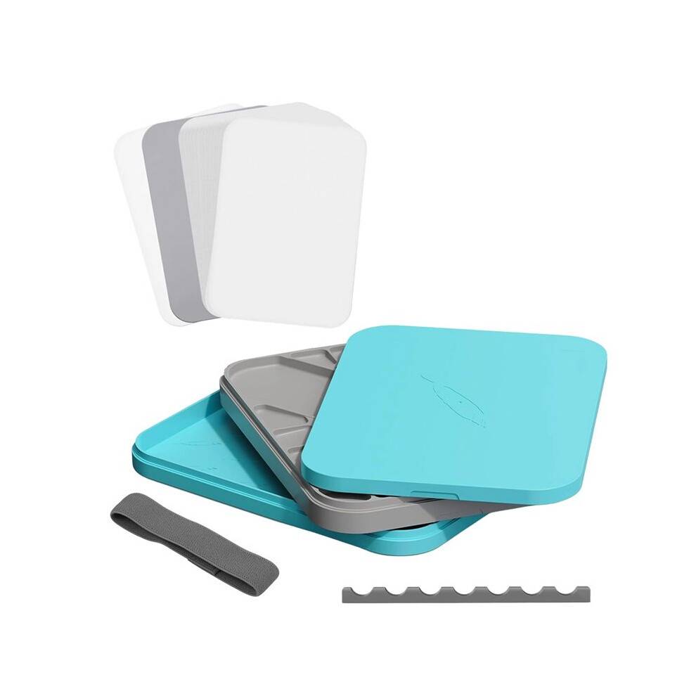 Stay Wet Palette for Acrylic Miniature Painting, Paint Tray Palettes with 50 PCS Wet Palette Paper, 2 Sponge