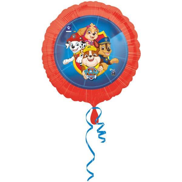 Folieballon - Paw Patrol, rund, 43 cm
