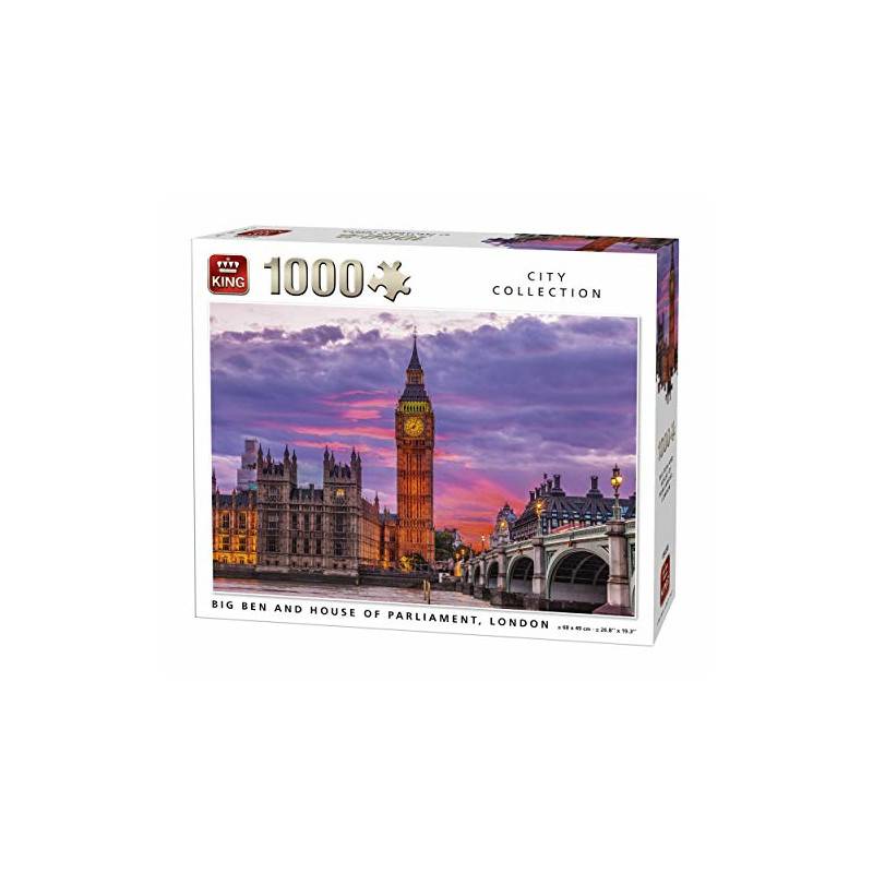 King 5658Big Ben Uhr und Parliament House London UK City Puzzle...