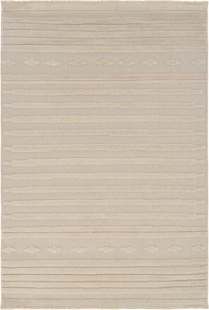 Gulvtæppe Loomery Indigo indigo-blå/creme slidstærkt polypropylen 120x170 cm.