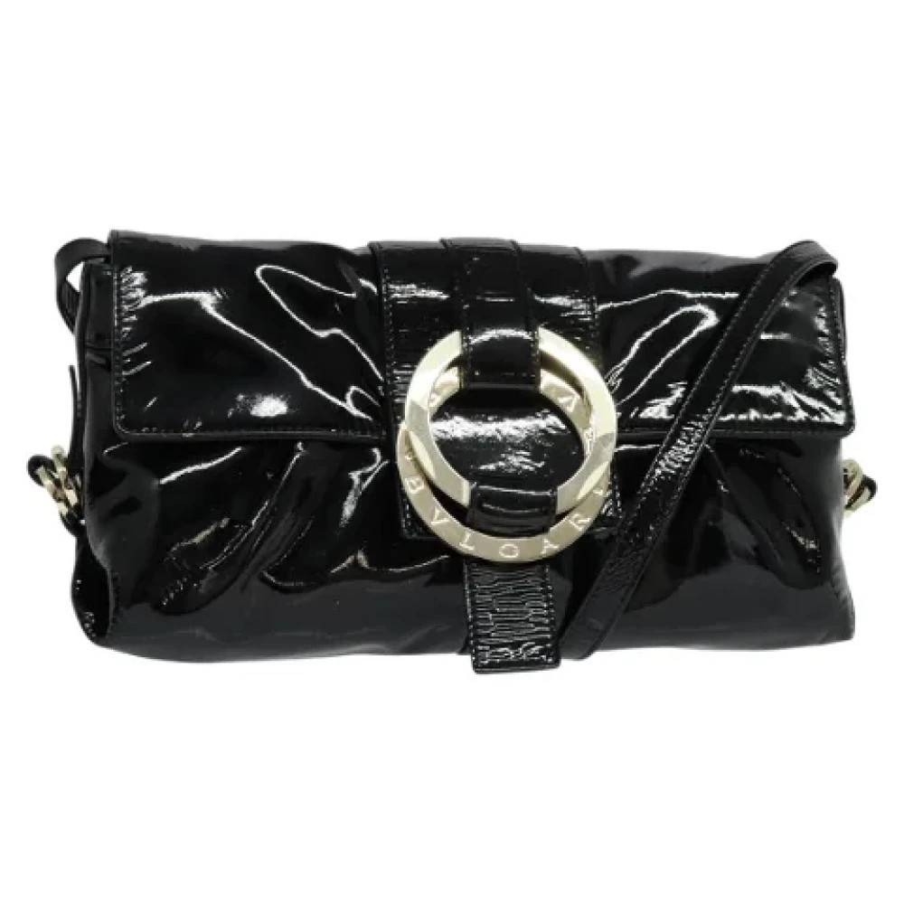 Bvlgari Vintage Pre-owned Skuldertaske i belagt canvas - Vintage - Dame - Sort - ONE SIZE - Uld
