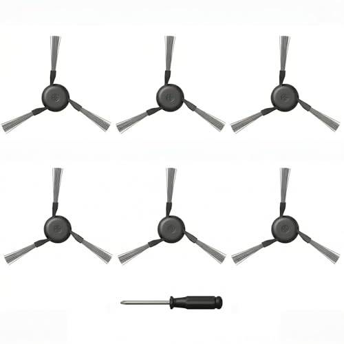 6 st sidoborstar för Dreame X40 Ultra/X40 Ultra Complete/X40 Master Rechange sidoborstar för L40/L50/X50 Ultra L40/L50 Pro Ultra/D20 Pro Plus robotdammsugare mjuk silikon