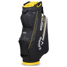 Callaway Chev 14 Dry '24 Cart Bag - Black/Golden Rod