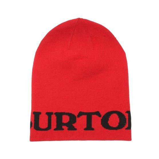 Burton - Röd longbeanie Beanie - Billboard Slouch Process Red/True Black Beanie @ Hatstore