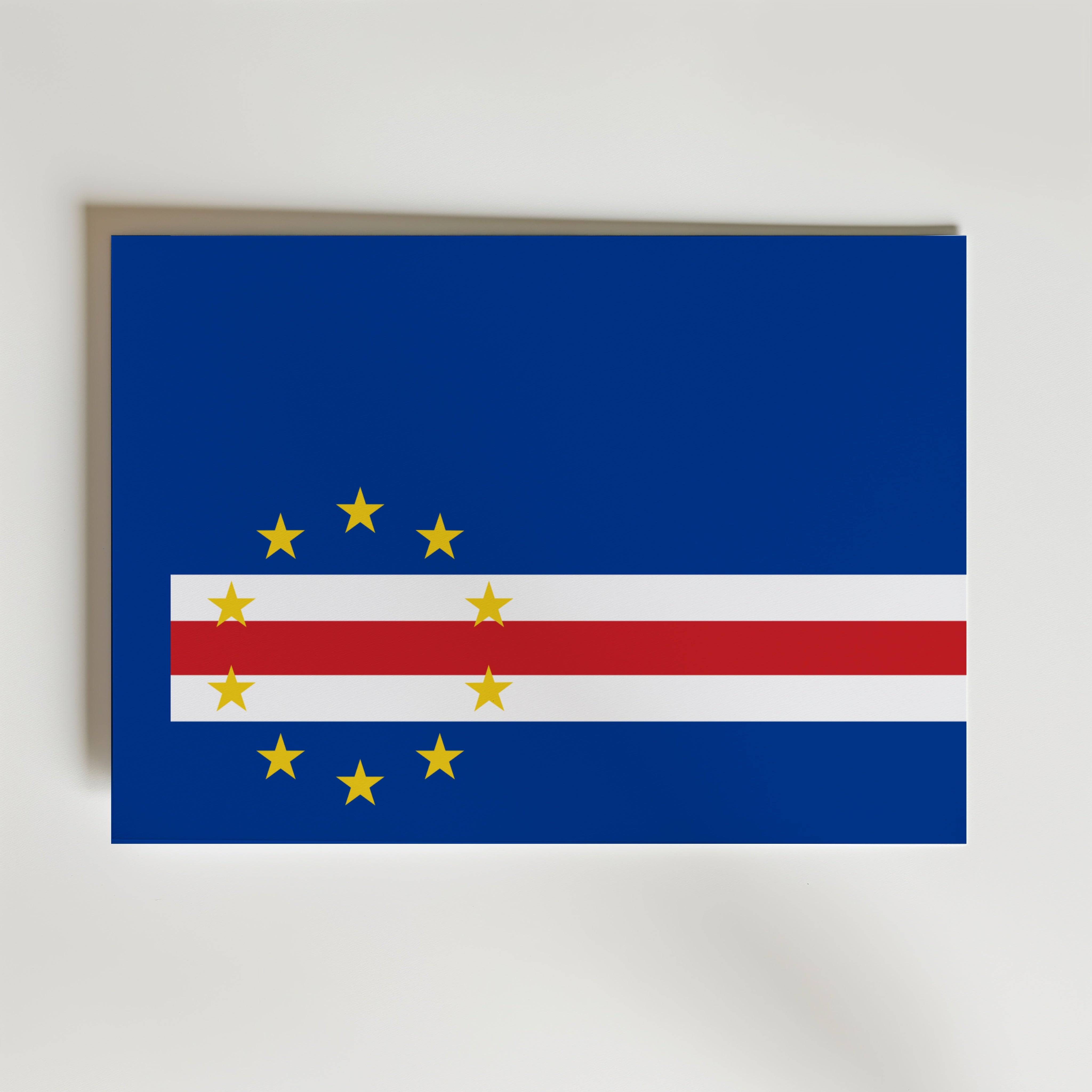 Cape Verde National Flag Poster - Canvas 140x100 cm