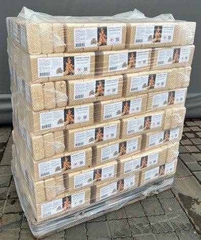Briketter 960 kg/pl 3100 kr Super god kvalitet Levering på Sjælland