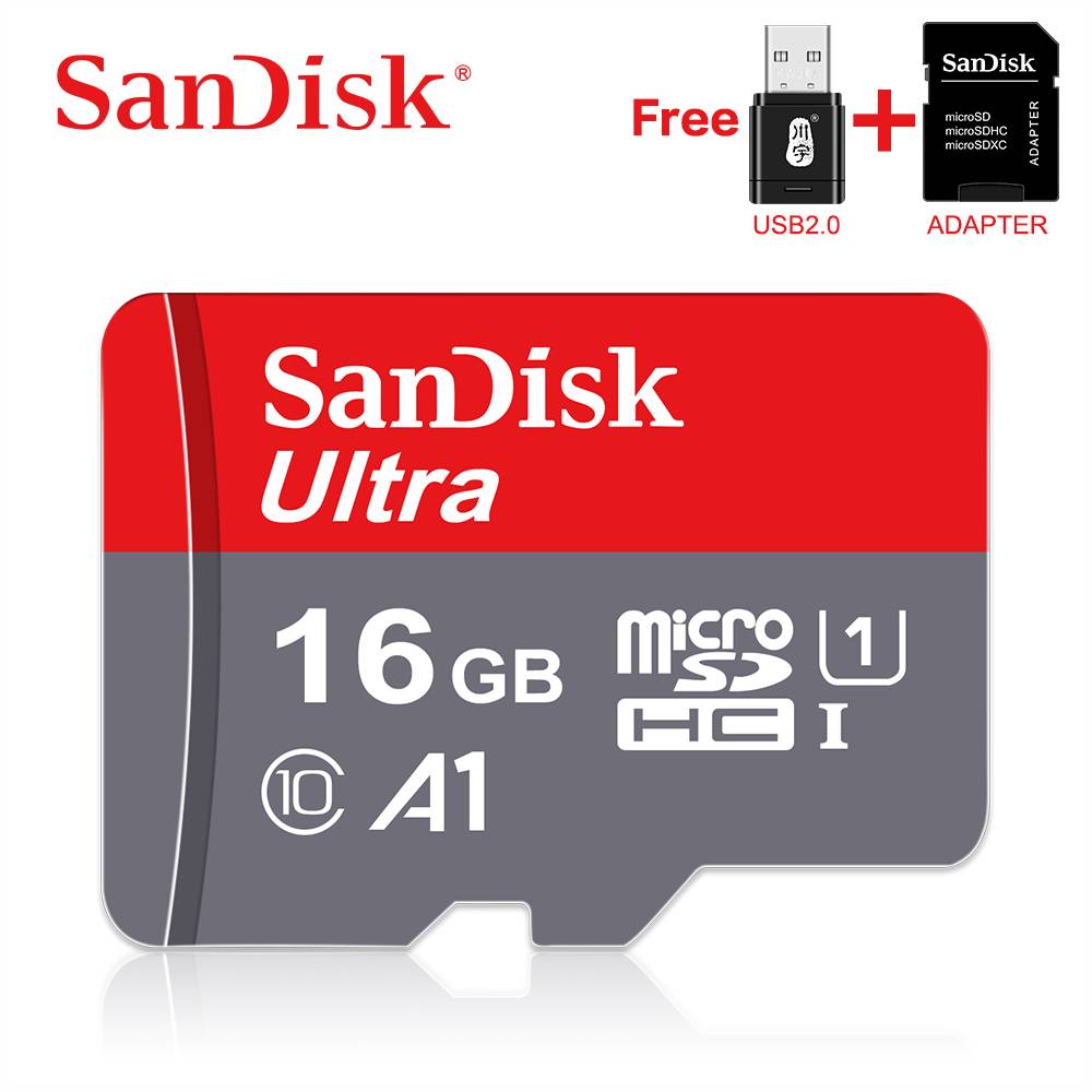 Sandisk a1 micro sd minneskort 256gb 200gb 128gb 64gb 98mb/s 32gb 16gb micro sd kort klass 10 uhs -1 flashkort microsd tf kort
