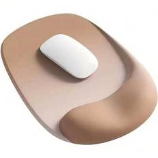 1 st ergonomisk musmatta med gelhandledsstöd - Premium Lycra-tyg, halkfri, perfekt för bärbara och stationära datorer, idealisk för kontor och spel, g - Multifärgad