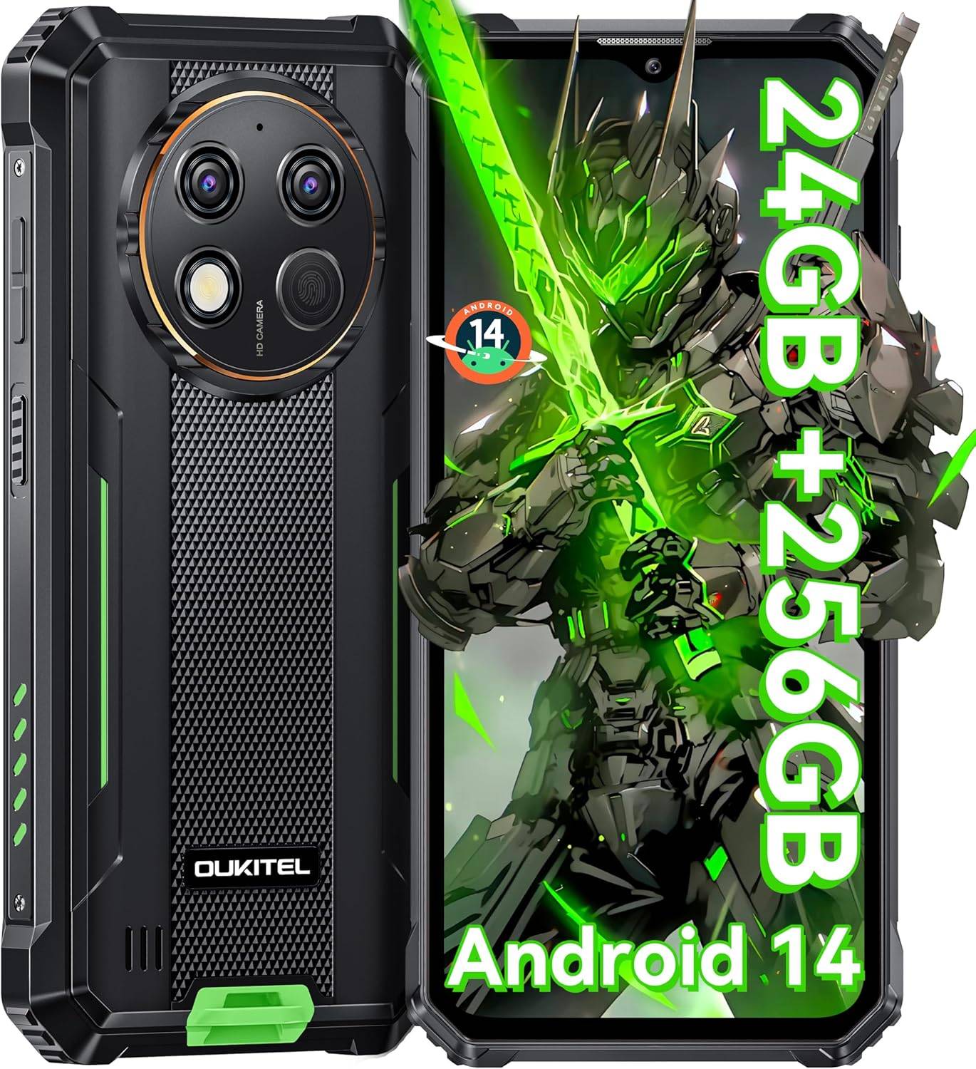Oukitel G1 Cellphone 24GB+256GB 6.52 Display 10600mAh 48MP Android 15 Smartphone