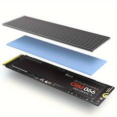 TEMU Jeyi M.2 Ssd Heatsink, Aluminum Ps5 Radiator Solid State Drives Cooler Silicone Thermal Pad For Nvme M2 2280 Pci-