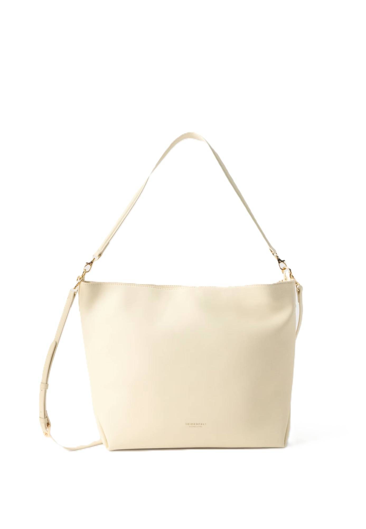 Seidenfelt Skuldertaske  creme