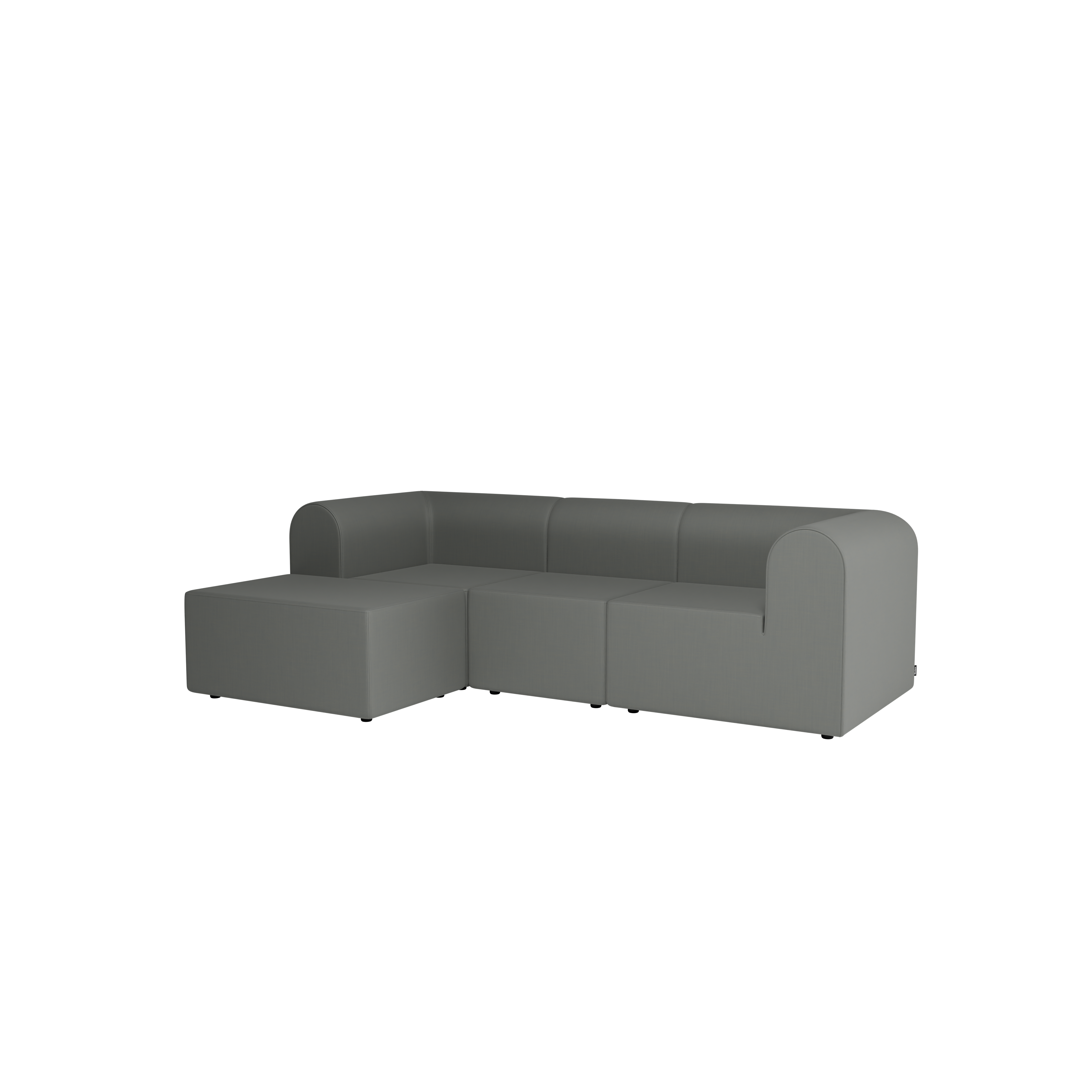 Paradigm 3-personers sofa med pouf venstre fra Montana Remix 123 - Jacobsen Plus