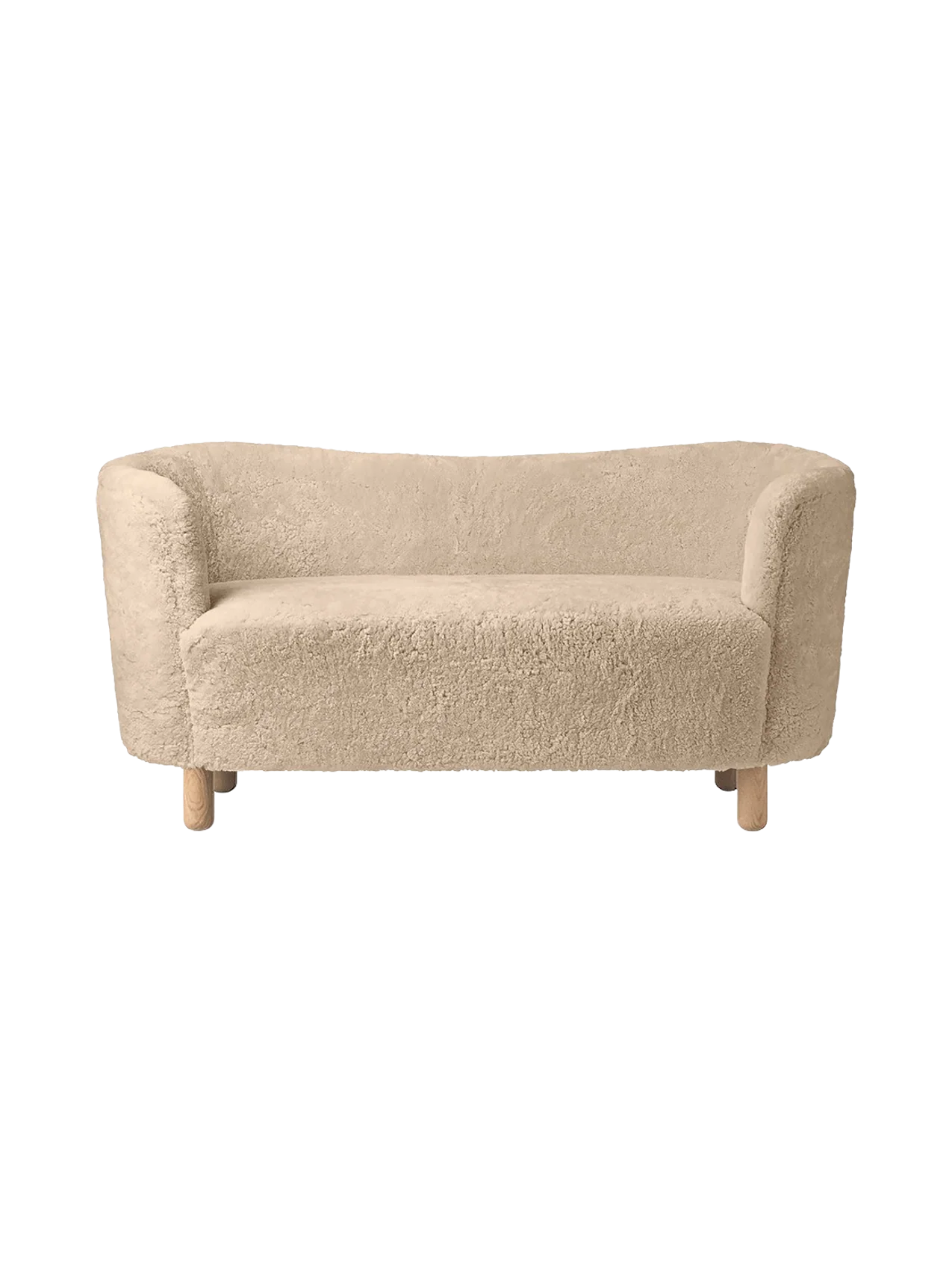 Mingle Sofa fra Audo Copenhagen Natural Oak - Sheepskin Honey - Jacobsen Plus