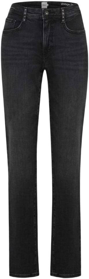 BRAX Style. Carola Kvinde 03 Used Black Black Straight Jeans Str 32/32 - hos Magasin.