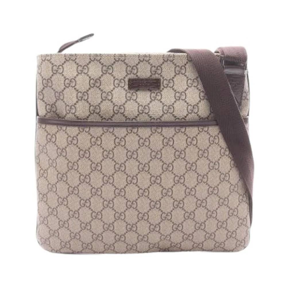 Gucci Vintage - Pre-owned Vintage GG Supreme Axelremsväska Vintage - Dam - ONE Size - Läder