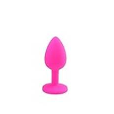Analplugg Sexleksaker Analplugg Silikon Vattentät 3 Olika storlekar Vuxenleksaker Prostata massageapparat Anal SM(Rosa-L)