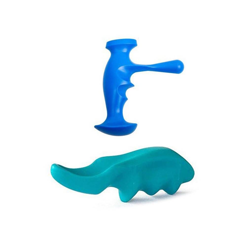 2Pcs T-Shape Acupoint Massage Tool, Manual Deep Tissue Massager for Back Neck Shoulder Pain