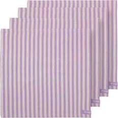 Pip Studio cloth napkins Stripes Lilac Set of 4
