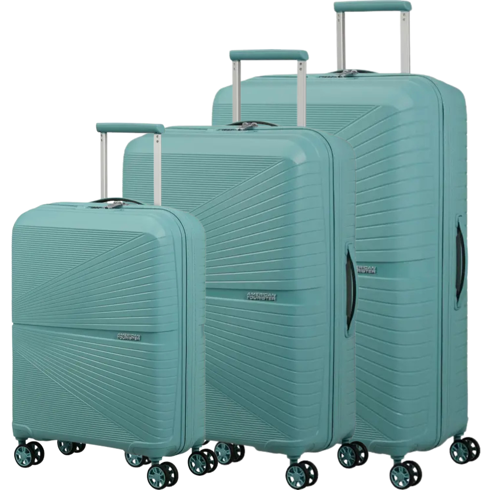 American Tourister Airconic Resväskor 3-pack, Dusty Turkos
