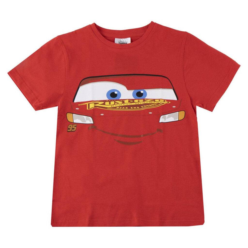 Disney Cars röd kortärmad t-shirt för barn, storlek 8 år / 128 cm