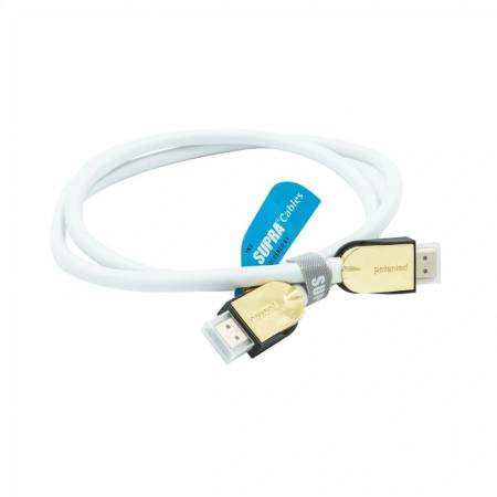 Supra HDMI 2.1 UHD8K HDMI-kabel med understøttelse af 8K HDR, hvid