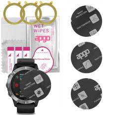 3x apgo MATTE Hybrid Glass Screen Protector for Garmin Fenix 6 Pro Solar, tempered glass substitute, non-cracking