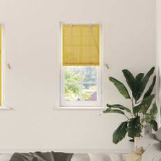 Vindues blinds & shades med gardiner gul 60 x 160 cm bambus