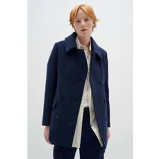 InWear Perryiw Sailor Coat Dam Kappor Stl. 36 - Från Magasin - Marine Blue Melange (36)