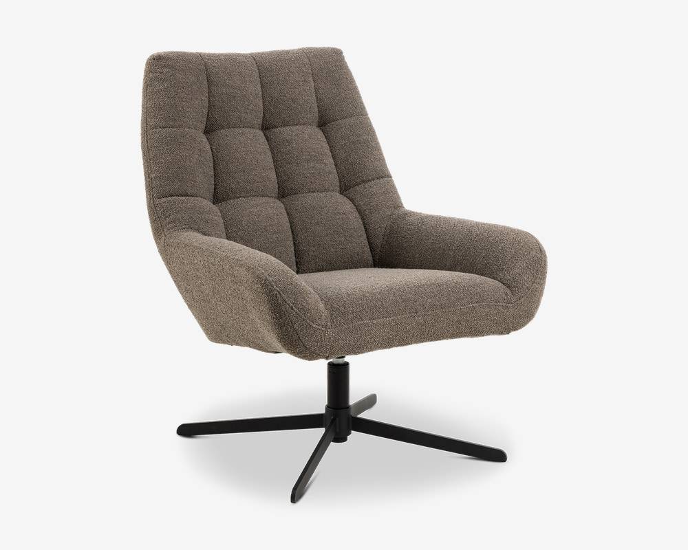 Drejestol med beige stof