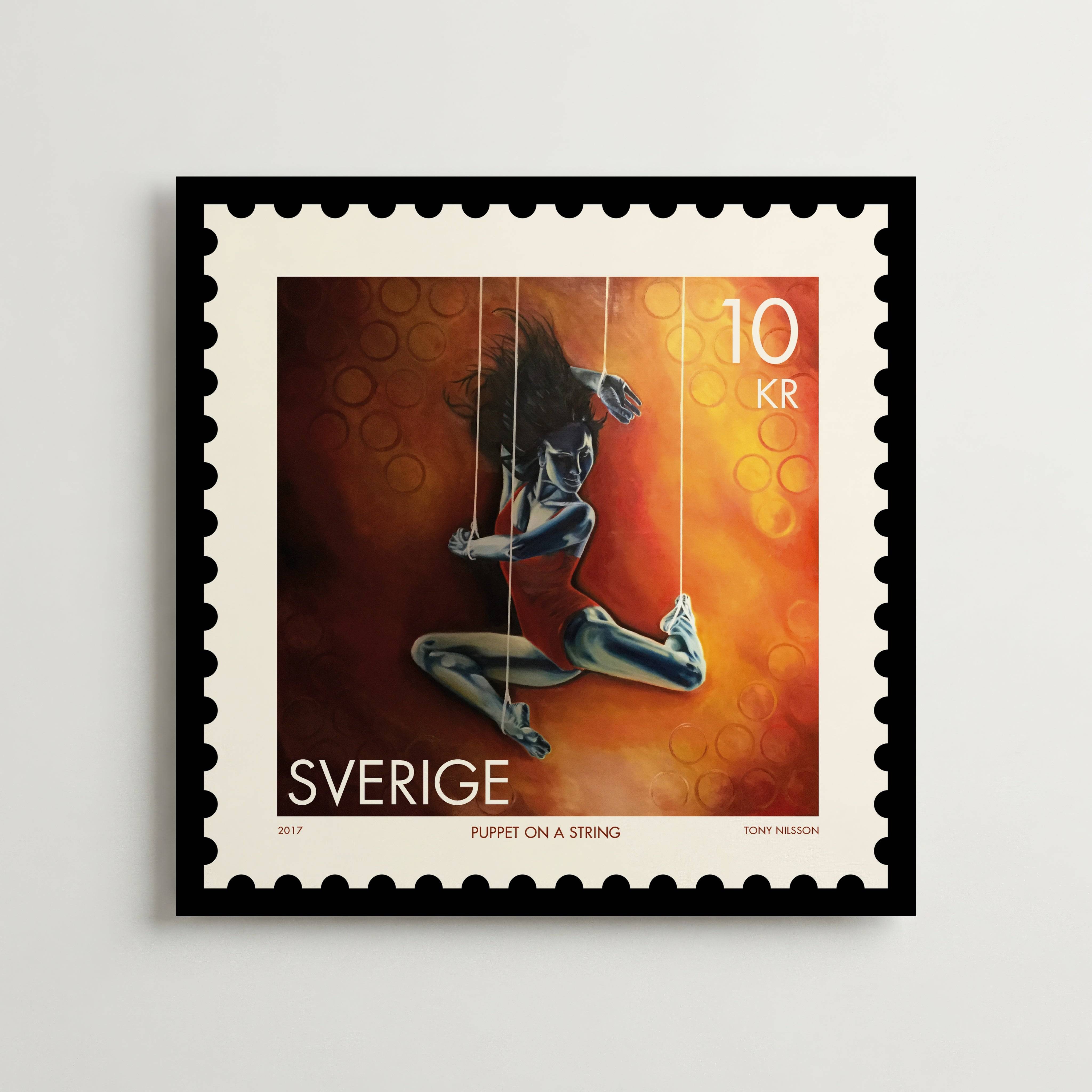 Puppet On A String Tony Nilsson - Fine Art Poster 50x50 cm