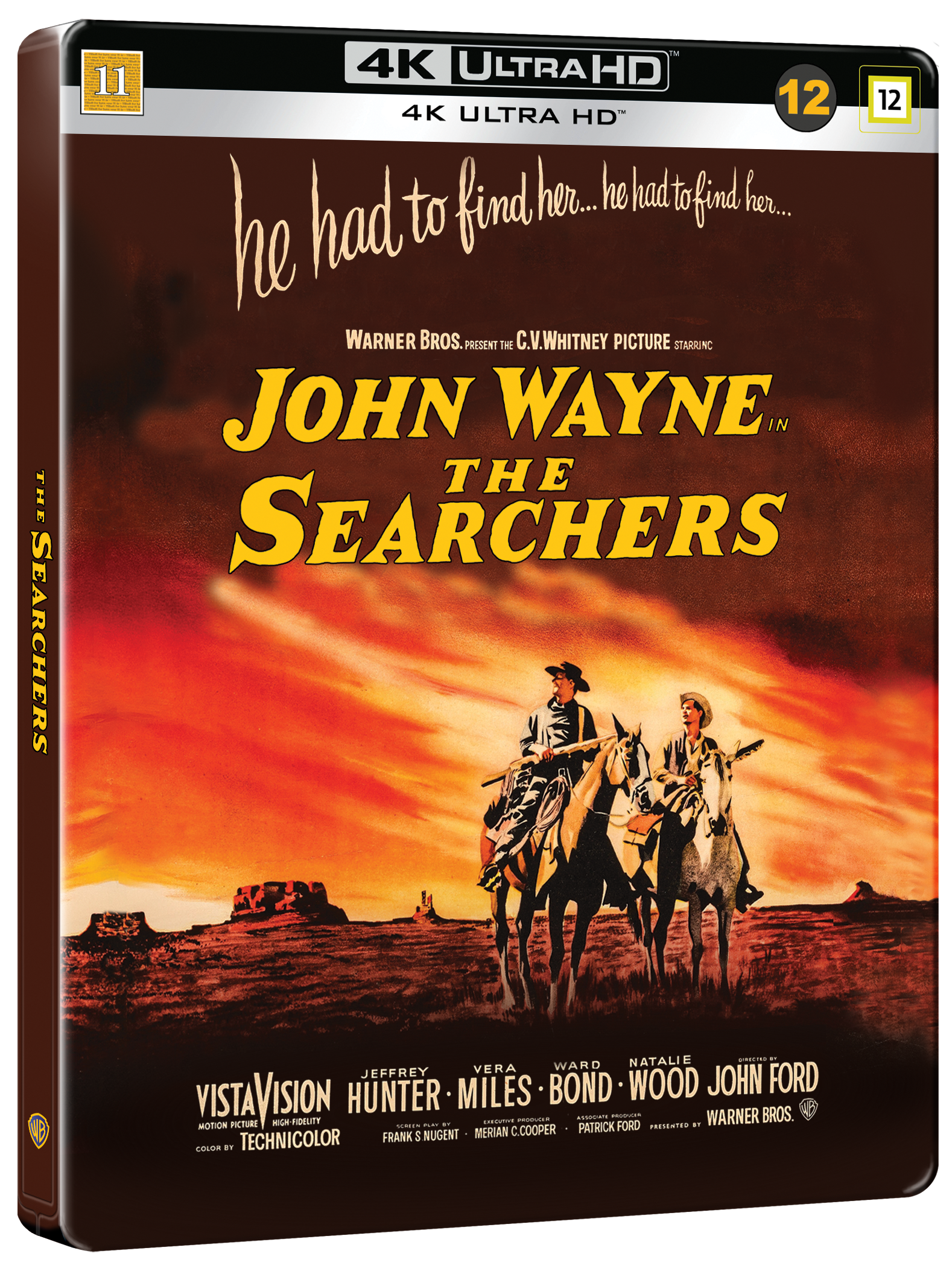The Searchers Steelbook 1-disc (4K UHD + BD) John Wayne Classics