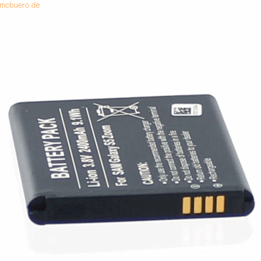 k.A. Akku für Samsung Galaxy S5 Zoom Li-Ion 3,8 Volt 2000 mAh schwarz
