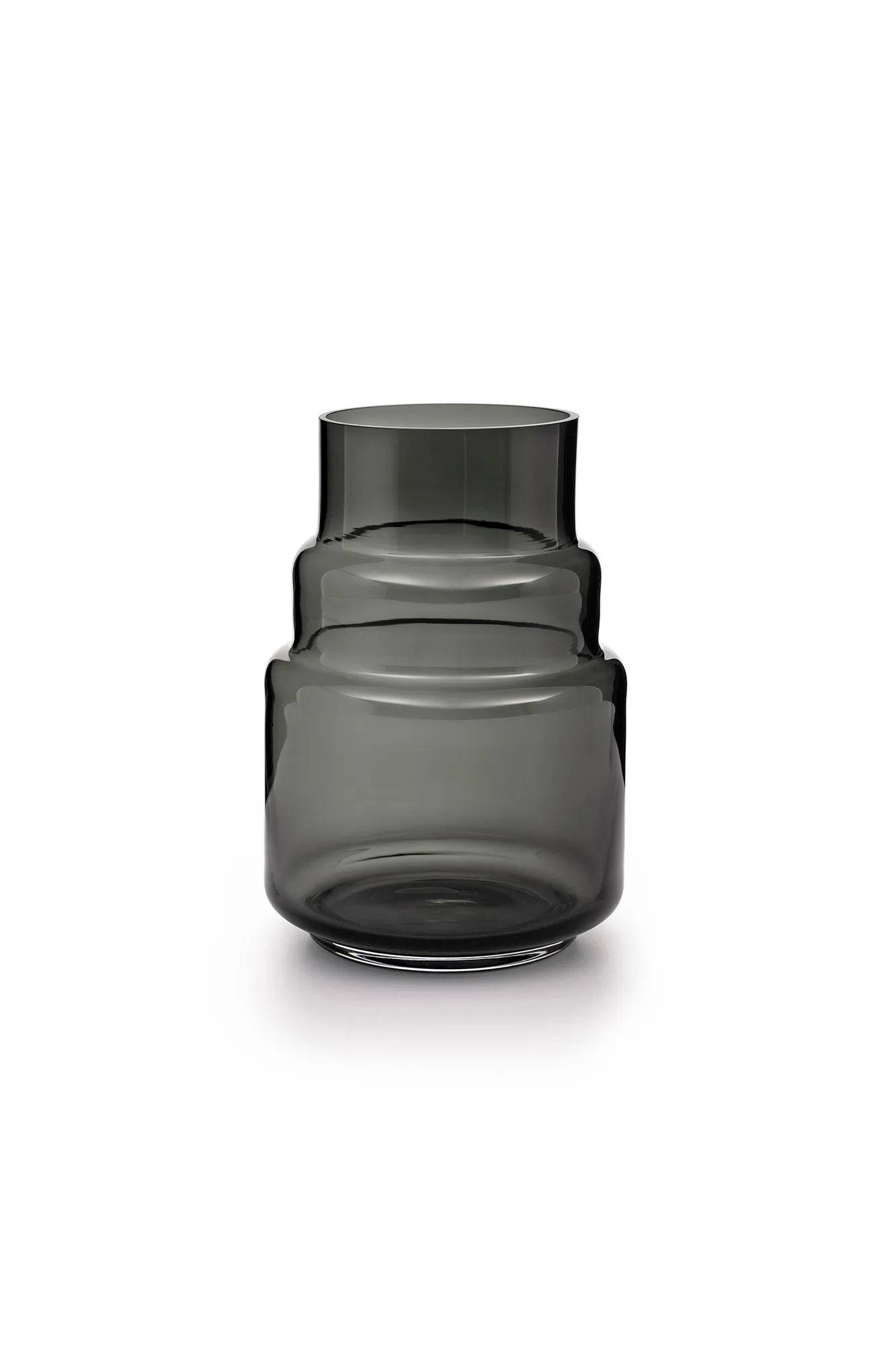 Glimmer Glasvas Grå 19 cm