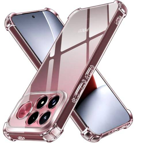 ivoler Fodral för Xiaomi Poco F9 Ultra 5G, transparent flexibel silikon, TPU, stötsäkert hörn, reptåligt, tunt mjukt skyddsfodral, kristallklart