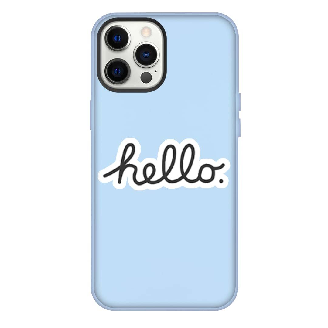 Apple Mac Phone Case For iPhone Samsung Galaxy Pixel OnePlus Vivo Xiaomi Asus Sony Motorola Nokia - Macintosh Hello Text Sticker Art.