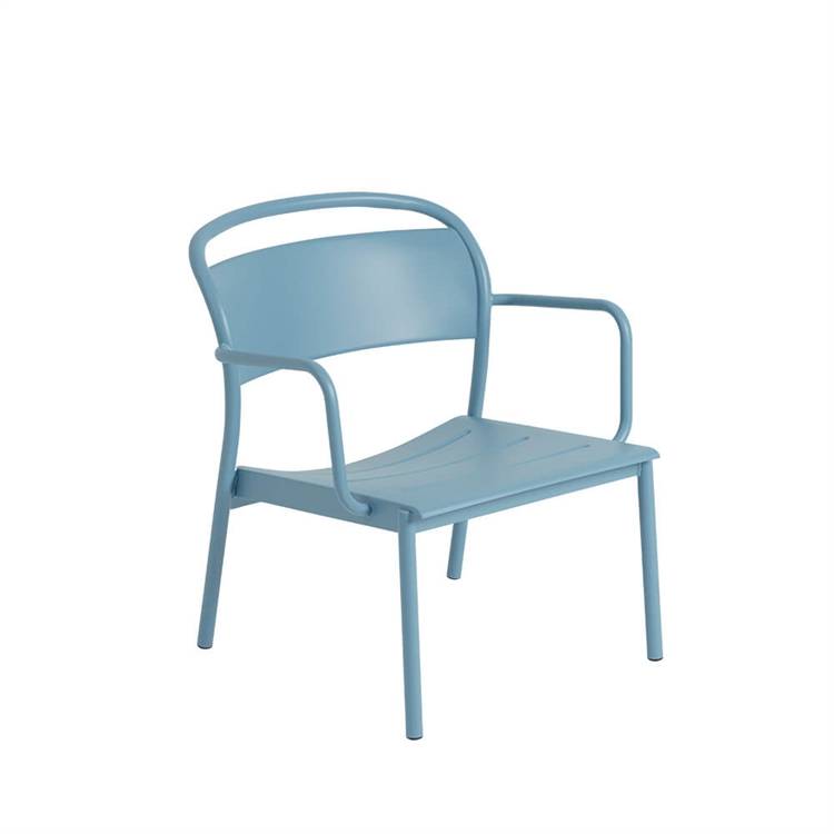 Muuto trädgård fåtölj Linear Steel -  Pale Blue