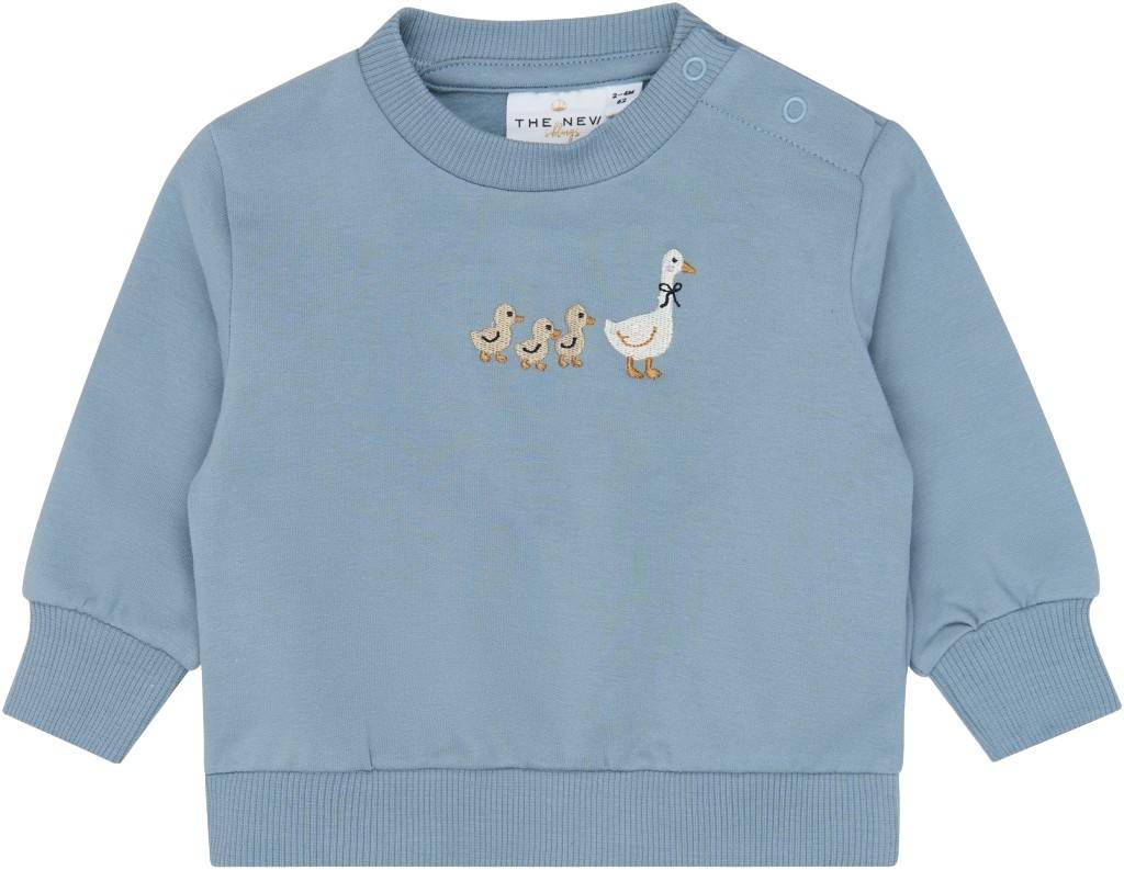 The New Tnsbvarren Sweatshirt Stl. 68 pojkar - Sweatshirts Från Magasin - Ashley Blue (68)