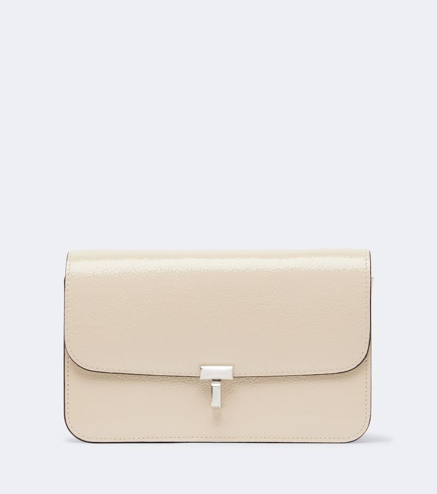 Toteme Bolso cruzado T-Lock de charol - blanco - Talla Única