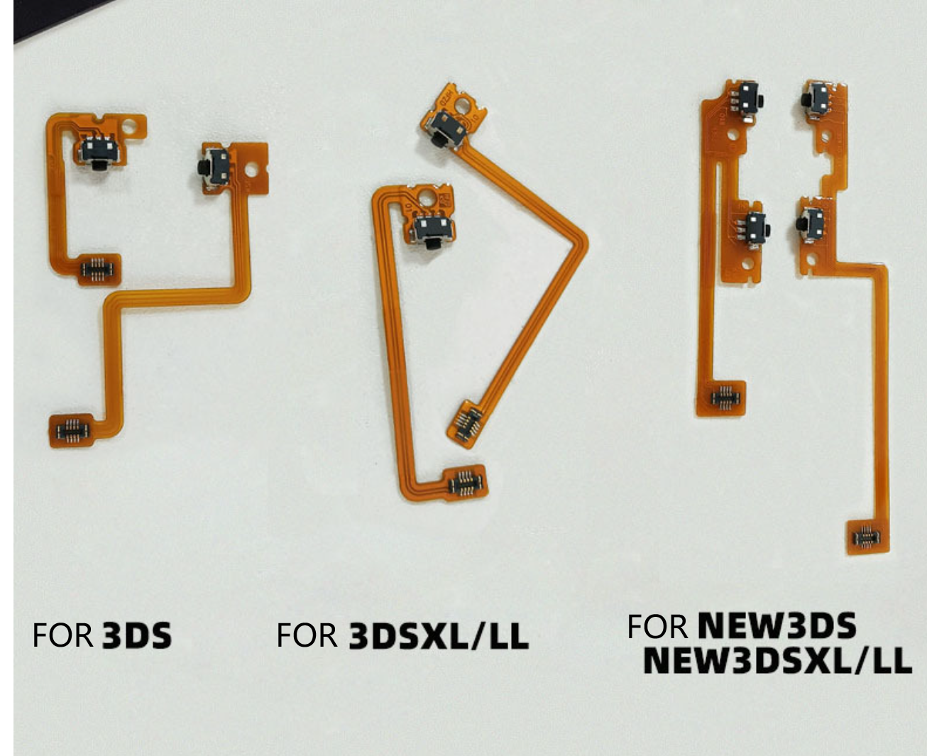 10 SETS L R Shoulder Button with Flex Cable For 3DS 3DSLL 3DSXL New 3DS LL XL Repair Left Right Switch Trigger