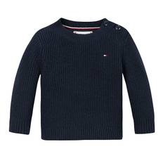 Tommy Hilfiger Bluse - Strik - Dark Night Navy - Tommy Hilfiger - 1 år (80) - Bluse