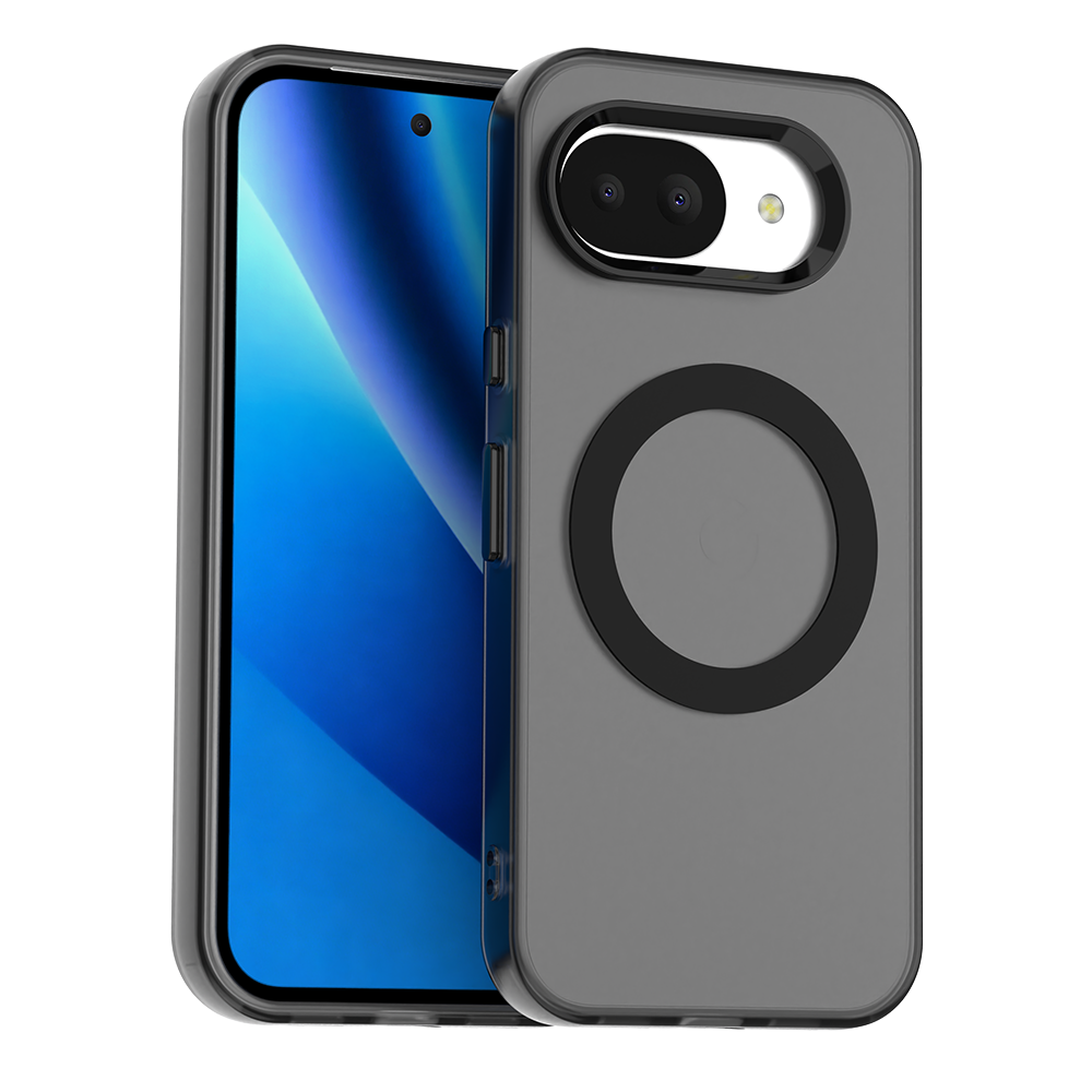 Candy Color Translucent Magnetic Case For Google Pixel 10A 9A 8A Soft TPU Frame Hard Plastic Shockproof Phone Protective Cover