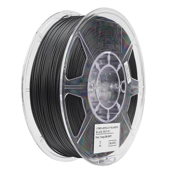 eSUN PETG-CF Polyetylentereftalatglykol-kolfiber (PETG-CF) Svart 1 kg