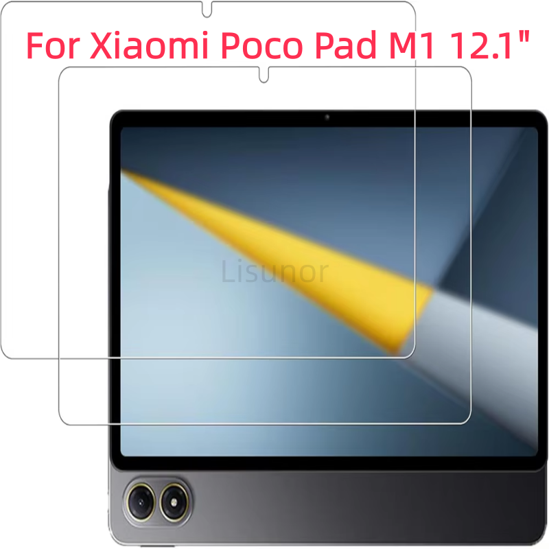 2 Pcs 9H Tempered Glass Tablet Screen Protector For Xiaomi Poco Pad M1 12.1 X1 11.2 Inch Anti-Scratch HD Protective Film