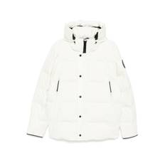 Canada Goose - Wyndham Parka Black Label jacka - herr - bomull/polyester/ankdun/polyamid/andfjädrar - XL - Vit